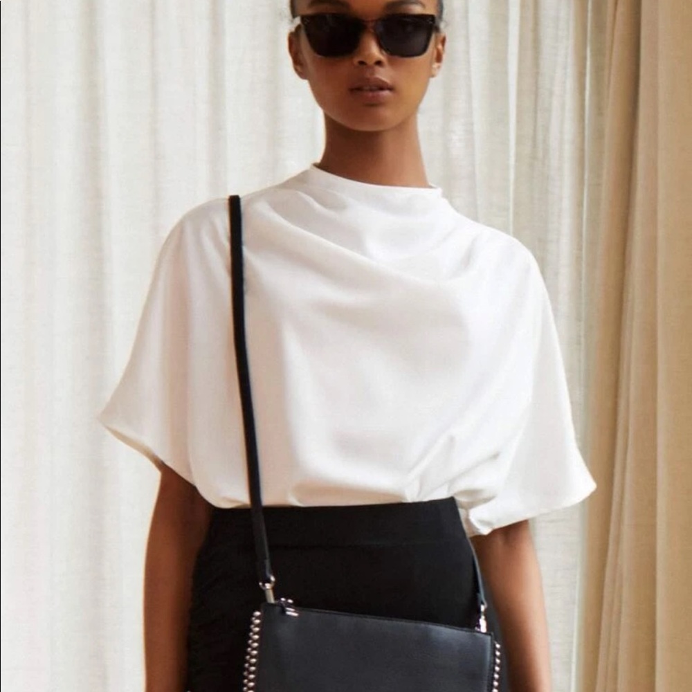 Draped Neck Top